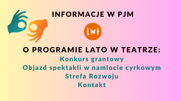 O programie w Polskim Języku Migowym